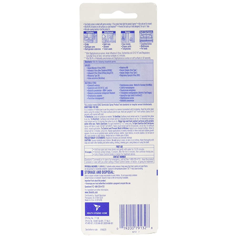 Lysol Disinfectant Spray To Go Barcode Kwt