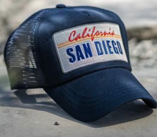 AZ San Diego Navy Mesh Cap – Barcode Kwt