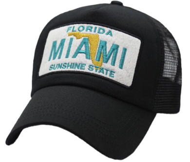 AZ Miami Black Mesh Cap