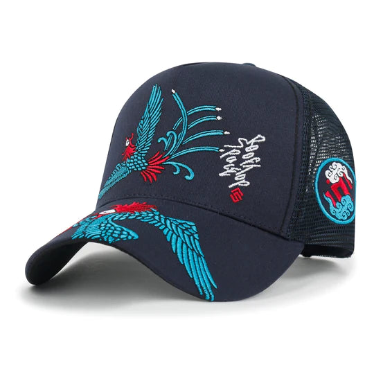 ILILILY Embroidered Navy Cap
