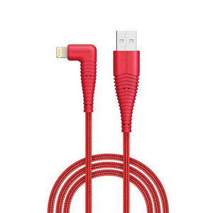 RAVPower Nylon Braided Lightning Cable 3ft/0.9m - Red (RP-CB013)