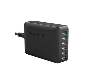RAVPower PD Pioneer 48W 2-Port USB Car Charger– Black (RP-VC009)