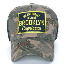 Load image into Gallery viewer, ILILILY &#39;Brooklyn&#39; camouflage Black Mesh Cap