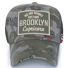 Load image into Gallery viewer, ILILILY &#39;Brooklyn&#39; camouflage Green Mesh Cap