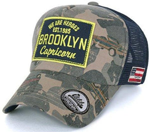 ILILILY 'Brooklyn' camouflage Black Mesh Cap