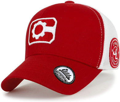 ILILILY Cyborg Red Mesh Cap