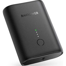 Load image into Gallery viewer, RAVPower 10000mAh PD 18W MFi Portable Charger - Black ( RP-PB206BLK )