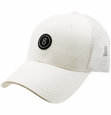 ILILILY 8 White Mesh Cap