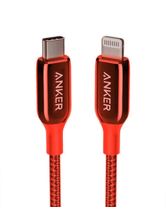Anker PowerLine + III USB-C to Lightning (0.9m/3ft) -Red [LifeTime Warranty]