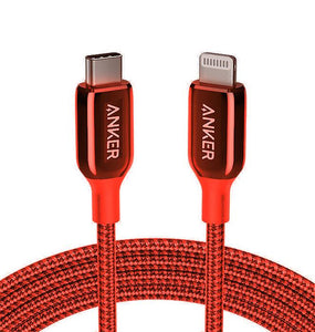 Anker PowerLine + III USB-C to Lightning (1.8m/6ft) -Red [LifeTime Warranty]