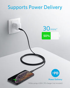 Anker PowerLine + II USB-C to Lightning (1.8m/6ft) -Black