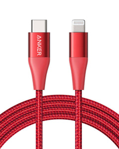 Anker PowerLine + II USB-C to Lightning (1.8m/6ft) -Red