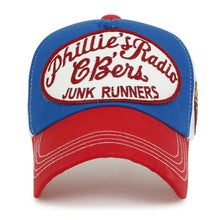 Load image into Gallery viewer, ILILILY &#39;Phillie&#39;s Radio&#39; Red Blue Mesh Cap