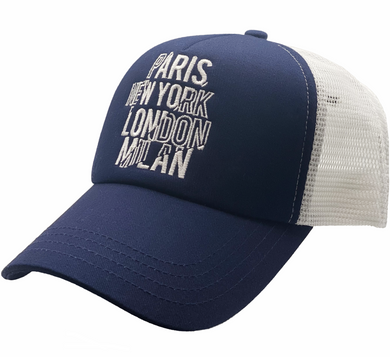 AZ Paris New-York London Milan Mesh Cap