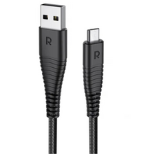 Load image into Gallery viewer, RAVPower USB-A to Micro USB 1m Cable – Black (RP-CB048)