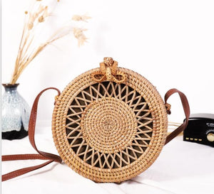 Handmade Woven Rattan Bag Light