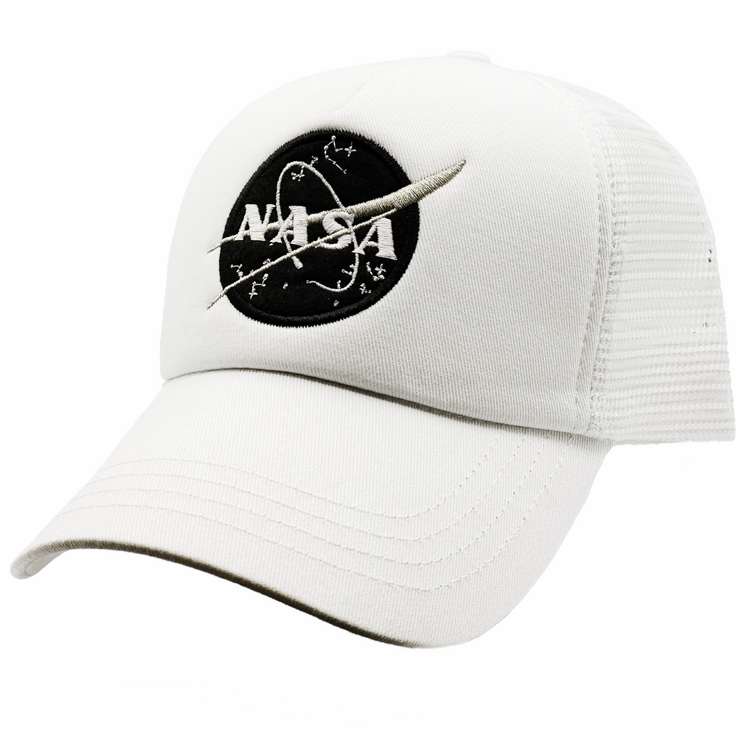 AZ NASA White Mesh Cap