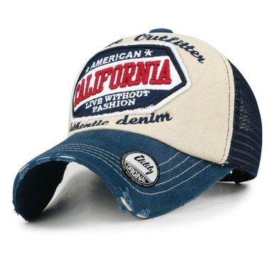 ILILILY California Beige Blue Cap