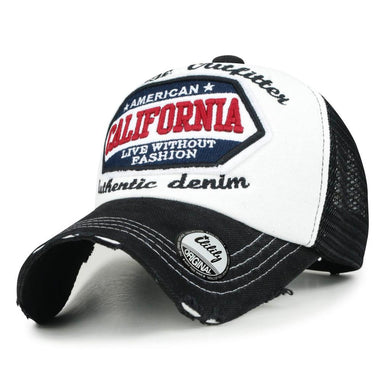 ILILILY California Black White Cap