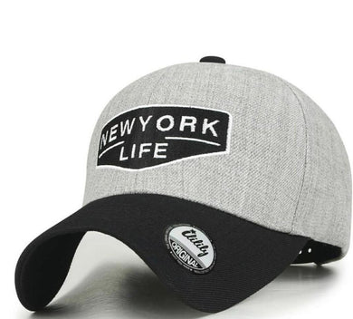 ILILILY New York Life Grey Black Cap