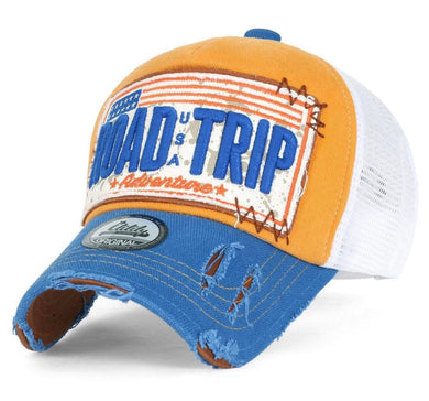 ILILILY Road Trip Blue Yellow Cap