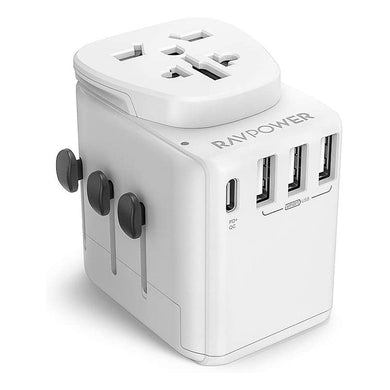 RAVPower Diplomat 30W 4-Port Travel Charger - White (RP-PC099)