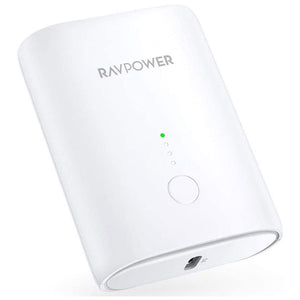 RAVPower 10000mAh PD+QC 2-Port 18W Portable Charger - White ( RP-PB194 )