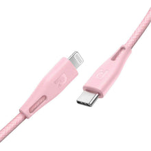 Load image into Gallery viewer, RAVPower Nylon Braided Type-C to Lightning Cable 2m - Pink (RP-CB1005PNK)