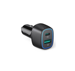 RAVPower PD Pioneer 48W 2-Port USB Car Charger– Black (RP-VC009)