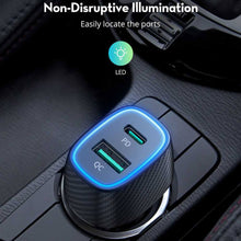 Load image into Gallery viewer, RAVPower PD Pioneer 48W 2-Port USB Car Charger– Black (RP-VC009)