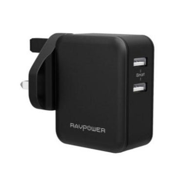 RAVPower Prime 24W 2-Port USB Wall Charger – Black (RP-PC001)