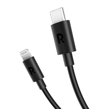Load image into Gallery viewer, RAVPower Type-C to Lightning Cable (0.3m/1ft) – Black (RP-CB1002BLK)