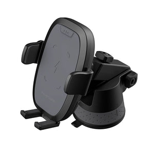 Wireless Charging Car Holder with Suction Base 10W/7.5W/5W - Black (RP-SH014)