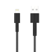Load image into Gallery viewer, RAVPower 4ft/1.2m Nylon Yarn Braided Lightning Cable - Black (RP-CB012)