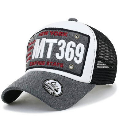 ILILILY MT369 Grey White Cap