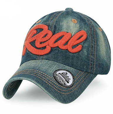 ILILILY Real Denim Orange Cap