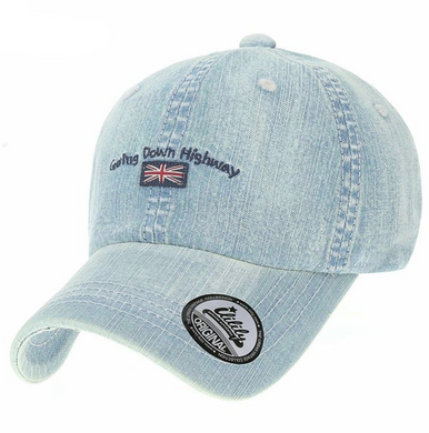 ILILILY 'Going Down Highway' Light Blue Denim Cap