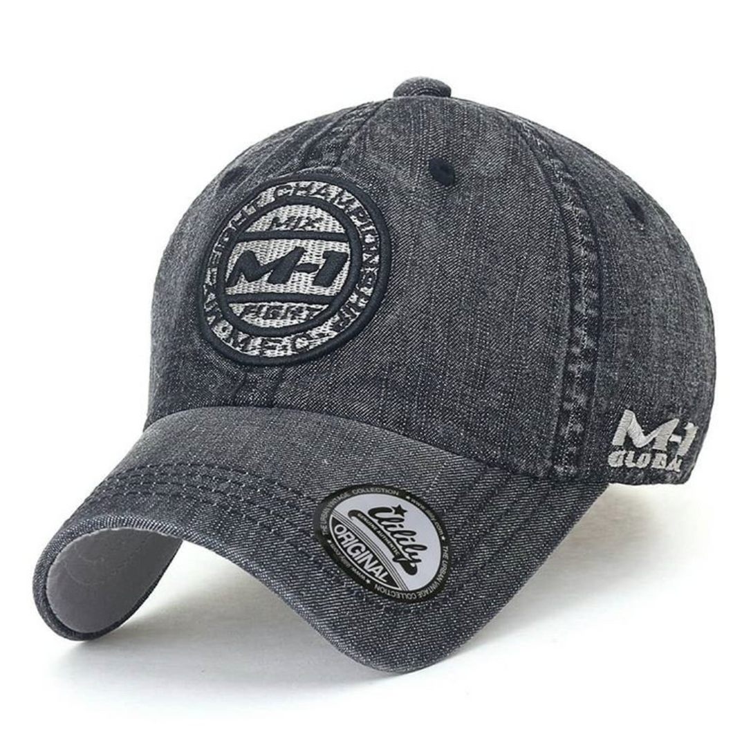 ILILILY M-1 Black Denim Cap