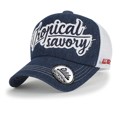 ILILILY Tropical Savory Dark Denim Mesh Cap