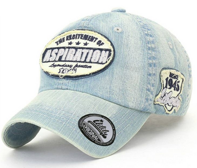 ILILILY 'Aspiration' Light Denim Cap