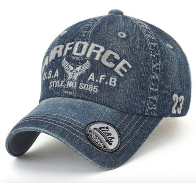 ILILILY 'Airforce' Dark Denim Cap