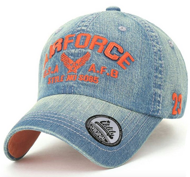 ILILILY 'Airforce' Denim Cap