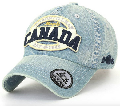 ILILILY 'Canada' Light Denim Cap