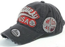 Load image into Gallery viewer, ILILILY &#39;Discovery USA&#39; Grey Denim Cap