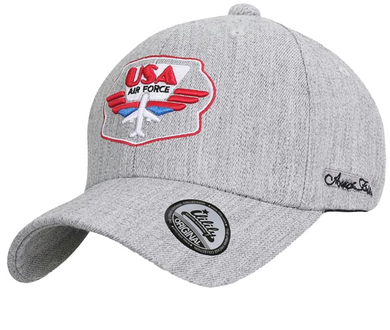 ILILILY 'USA Air Force' Grey Cap