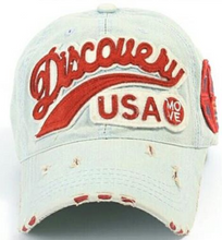 Load image into Gallery viewer, ILILILY &#39;Discovery USA&#39; Light Blue Cap