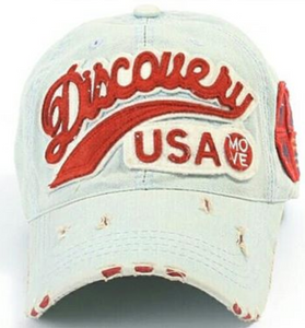 ILILILY 'Discovery USA' Light Blue Cap