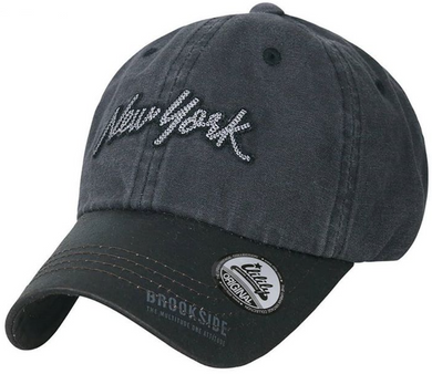 ILILILY 'NewYork' Faux Leather Black Cap