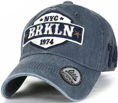 ILILILY 'BRKLN' Denim Cap