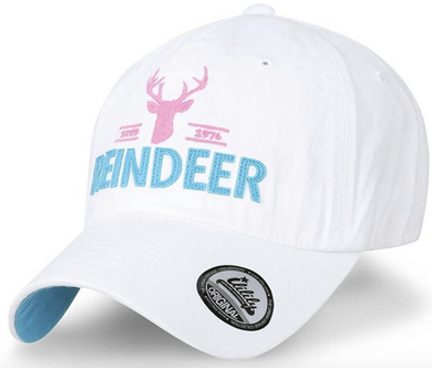 ILILILY 'REINDEER' White Cap